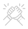 handshake gray icon