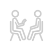 gray icon with two people in therapy
